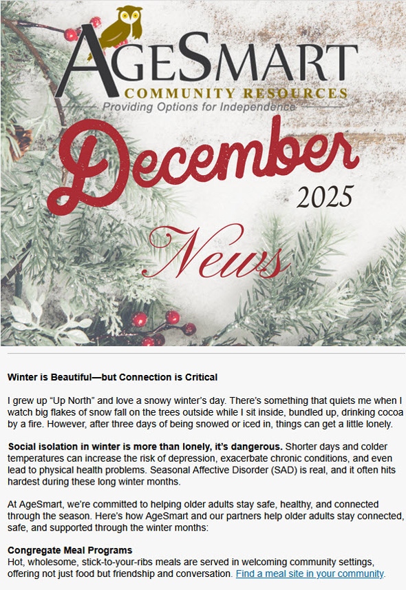 December 2025 Newsletter